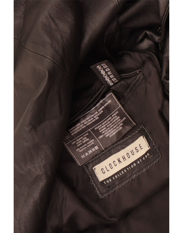 CLOCK HOUSE Giacca blazer da uomo lunga a 3 bottoni UK 42 XL Nera