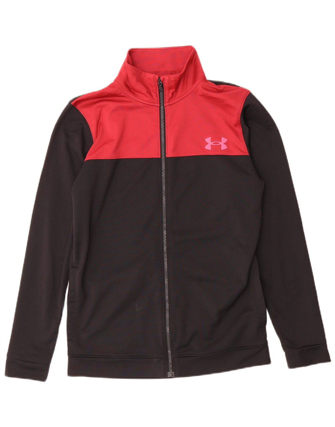 Giacca da ginnastica da uomo Under Armour piccola in poliestere color block nero
