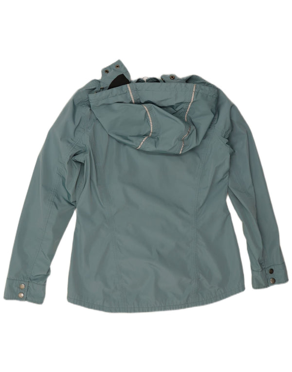 Giacca antipioggia con cappuccio da donna Barbour UK 14 grande blu