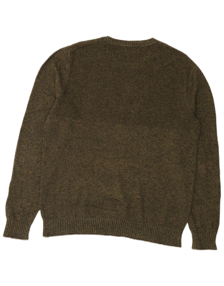 Maglione maglione girocollo da uomo Calvin Klein Jeans in cotone verde medio