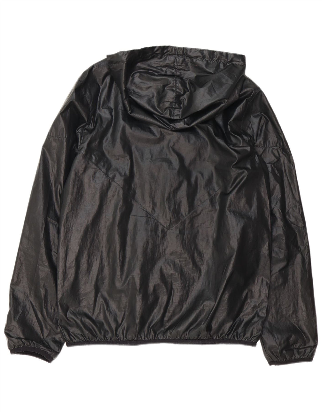 Giacca antipioggia da uomo Adidas con cappuccio UK 38 medio poliestere nero