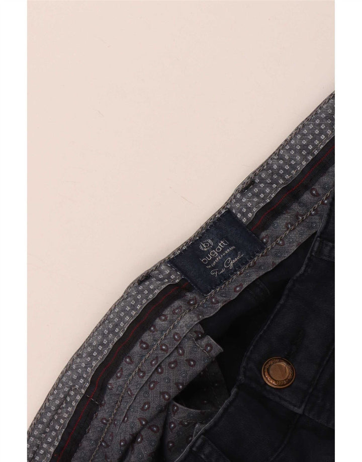 Pantaloni casual dritti da uomo Bugatti W34 L29 Blu Navy