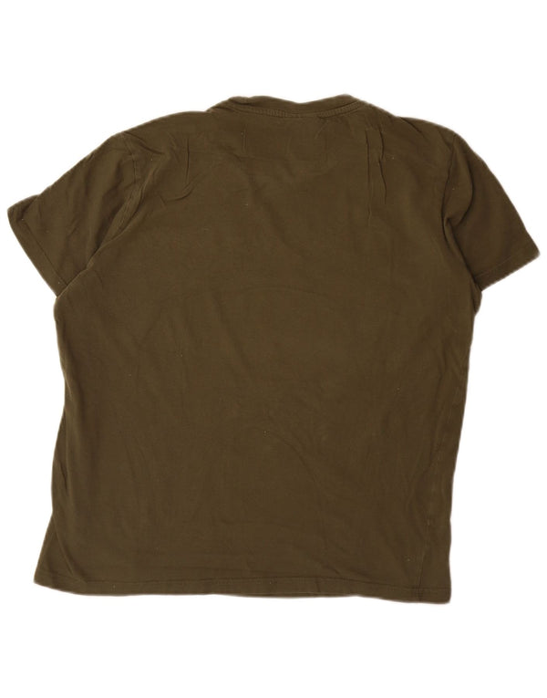 T-shirt grafica oversize da donna Champion Top UK 10 Small Khaki