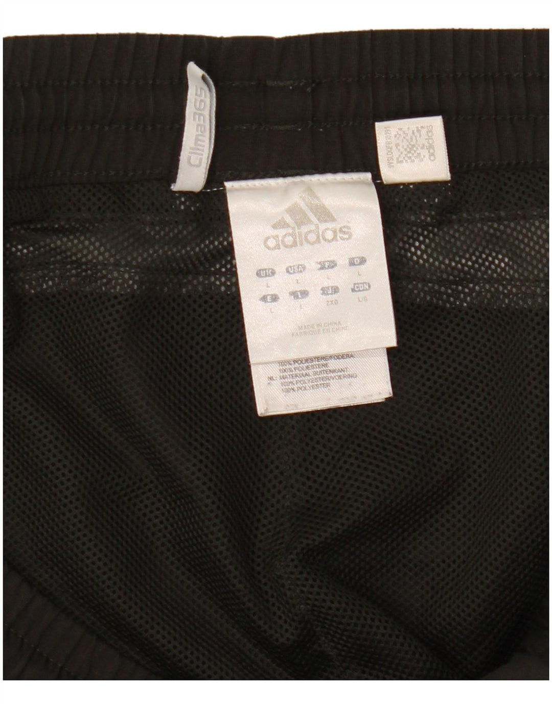 Pantaloncini da bagno Adidas Clima 365 da uomo grandi in poliestere color block nero