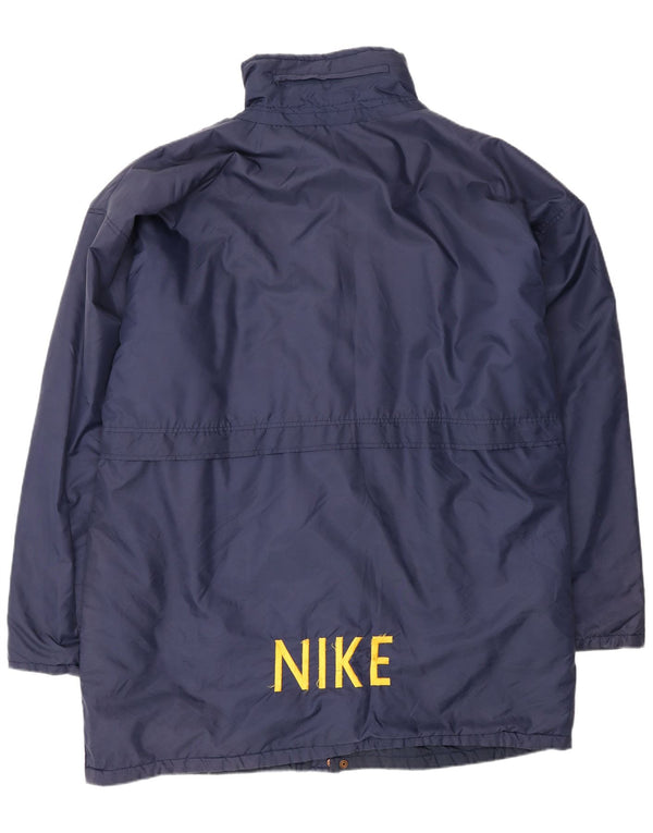Nike Mens Graphic Windbreaker Coat UK 42 XL Navy Blue