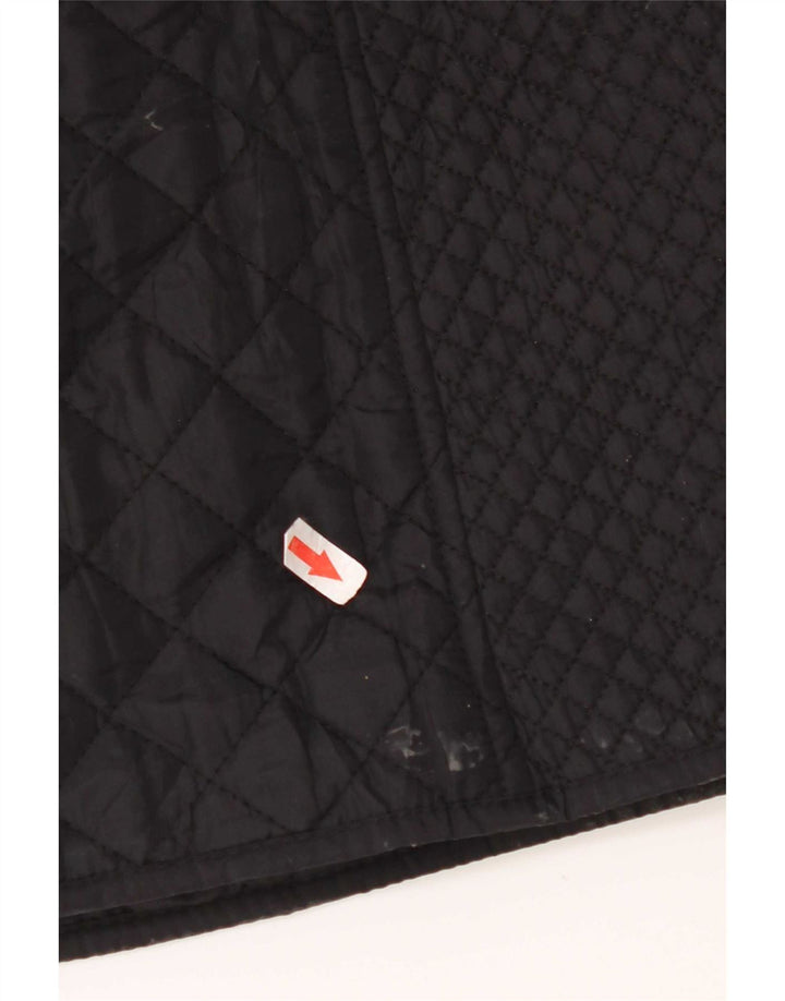 Cappotto trapuntato a vento da donna Hobbs UK 10 piccolo in nylon nero