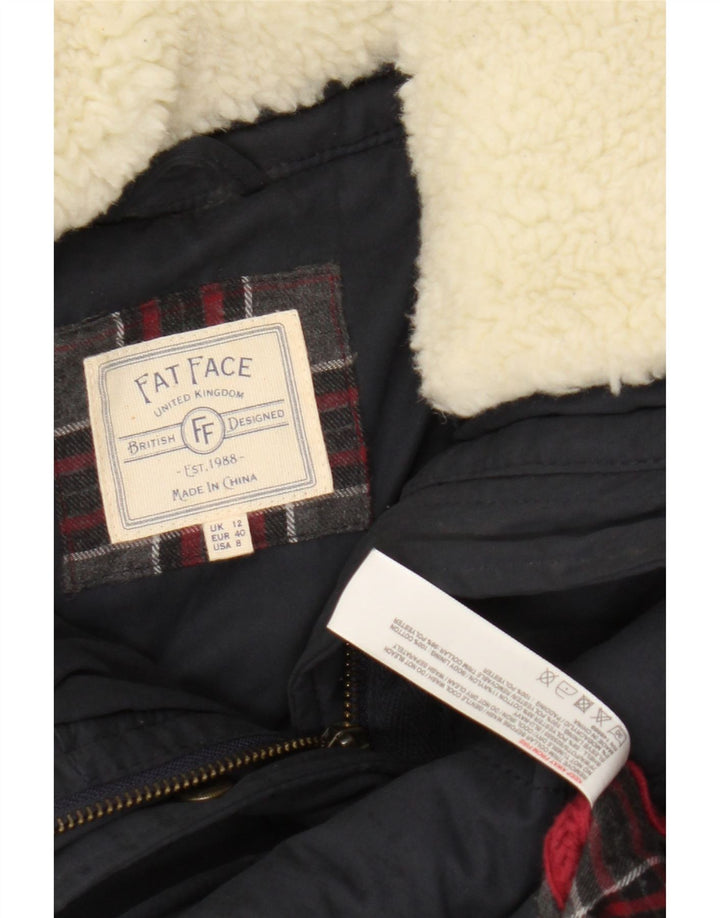 Giacca imbottita da donna Fat Face UK 12 poliestere medio blu navy