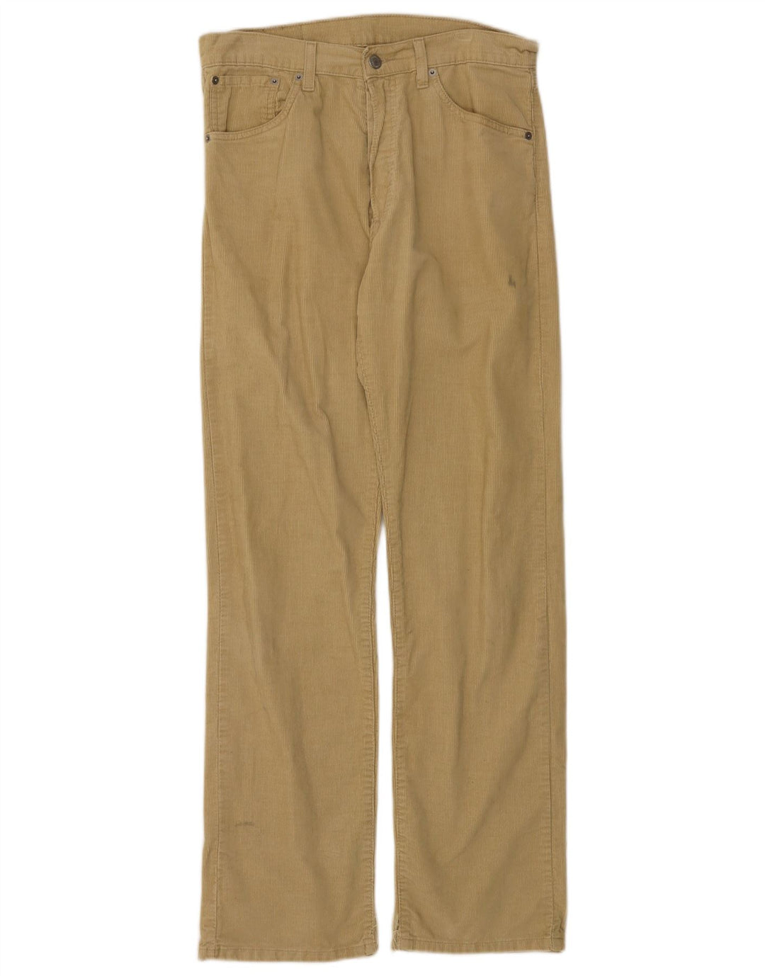 LEVI'S Pantaloni da uomo 551 in velluto a coste larghi W32 L32 in cotone beige