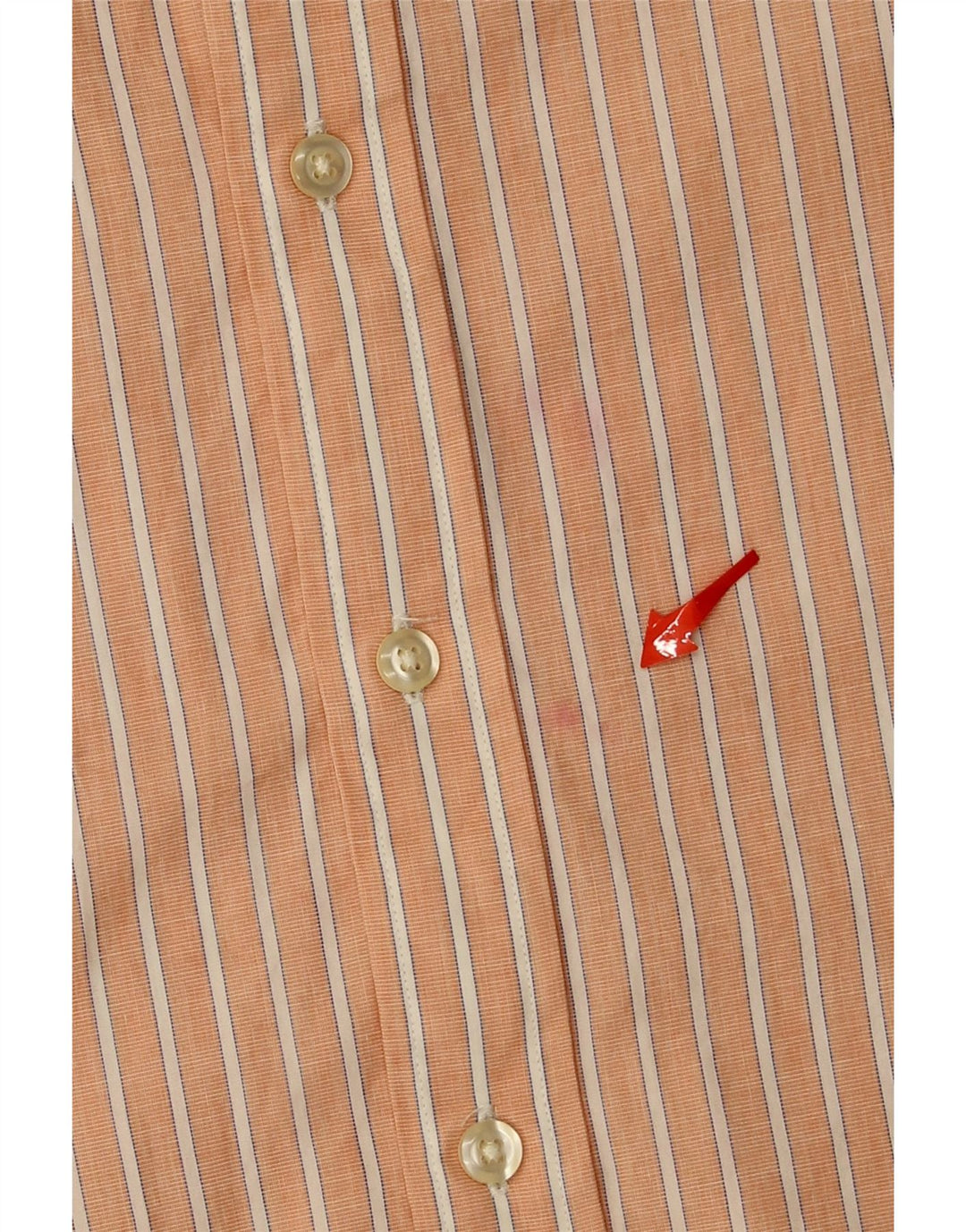 NAUTICA Mens Active Shirt Size 15 1/2 Medium Orange Striped Cotton Vintage Nautica and Second-Hand Nautica from Messina Hembry 
