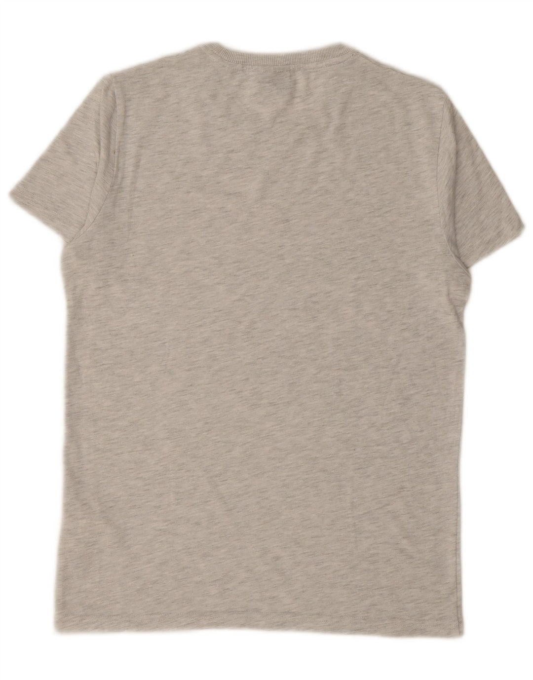 T-shirt grafica da uomo SUPERDRY Top in cotone screziato grigio medio