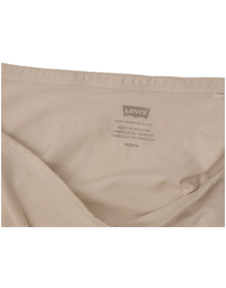 Levi's Donna Crop Cami Top UK 12 Medio Bianco