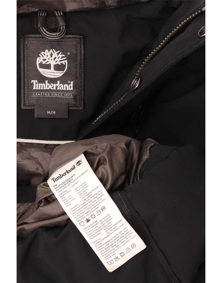 Giacca imbottita con cappuccio da uomo Timberland UK 38 medio poliestere nero