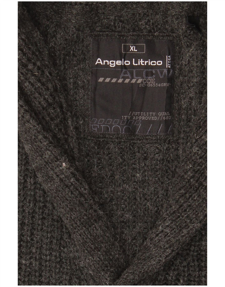 Maglione cardigan da uomo Angelo Litrico XL grigio acrilico