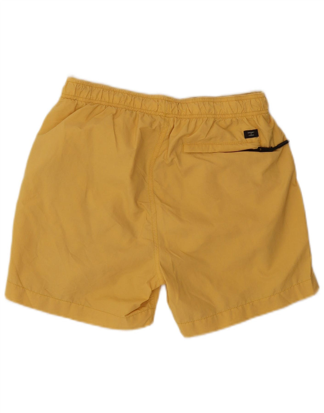 Pantaloncini da bagno da uomo Superdry in nylon giallo medio