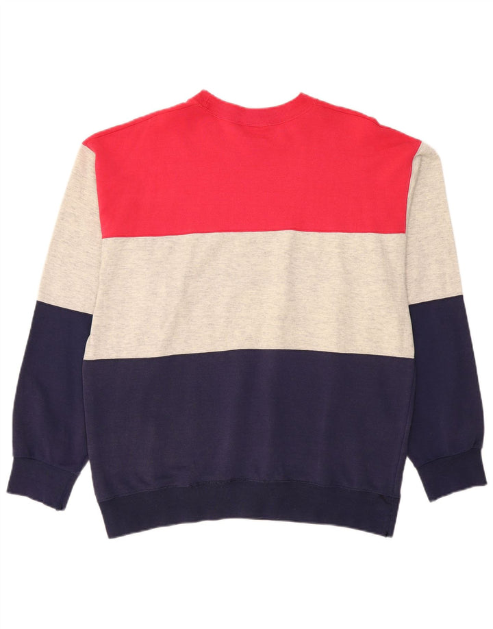 Felpa grafica da uomo Champion, maglione grande, multicolore, color block