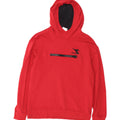 Felpa con cappuccio da uomo Diadora Large rossa in cotone