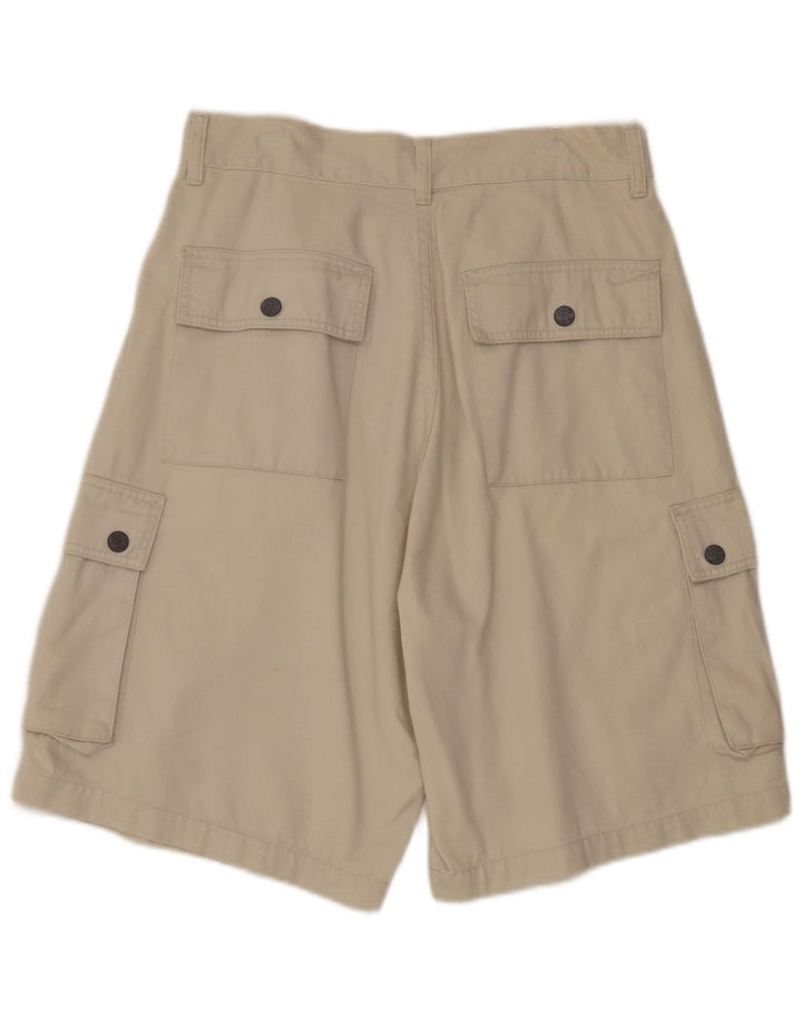 Pantaloncini cargo vintage da uomo grandi W30 beige