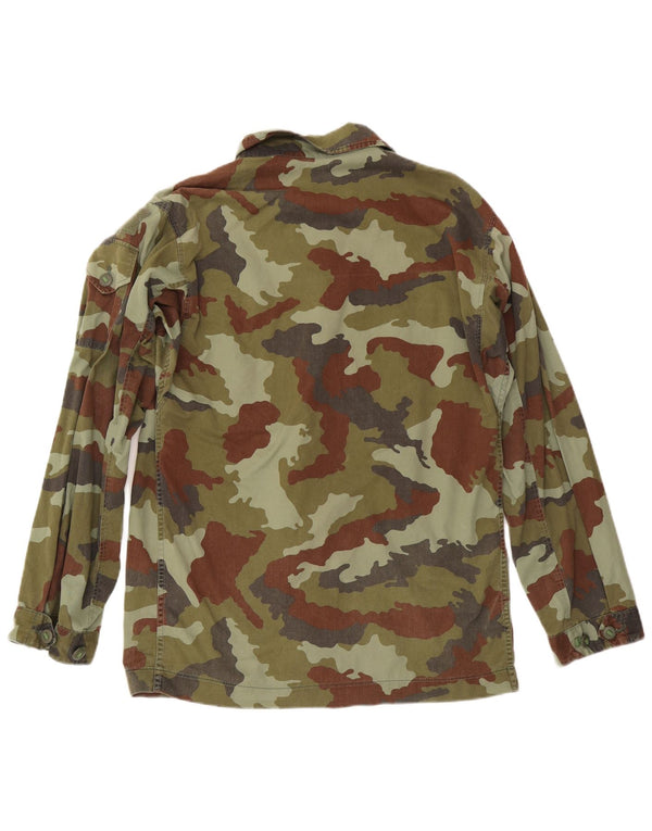 Camicia militare da uomo VINTAGE mimetica kaki media