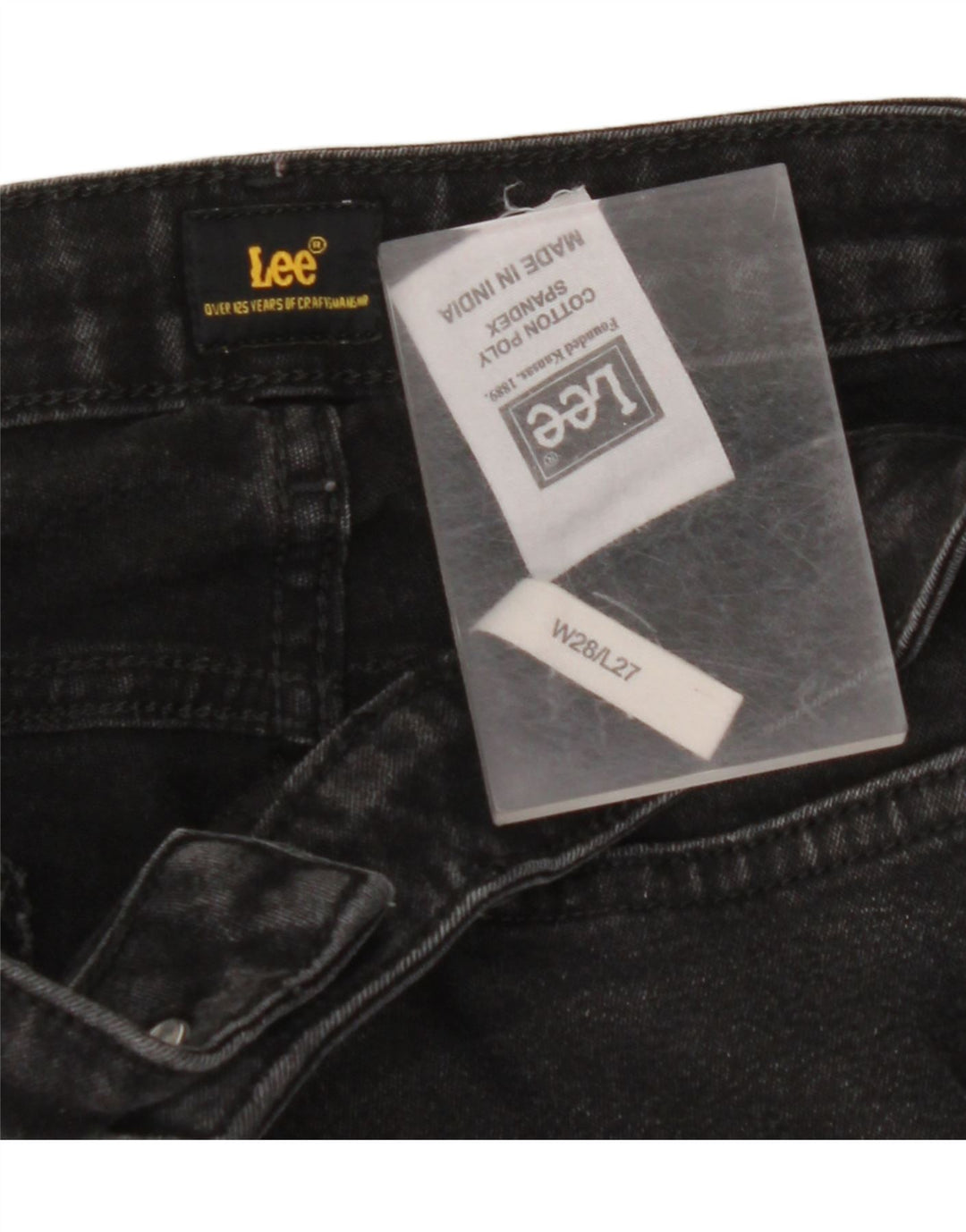 Jeans skinny da donna LEE W28 L27 cotone nero