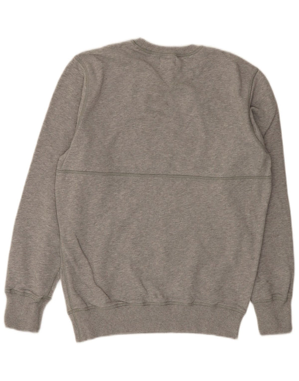 DIESEL Felpa con grafica da uomo Maglione piccolo in cotone grigio