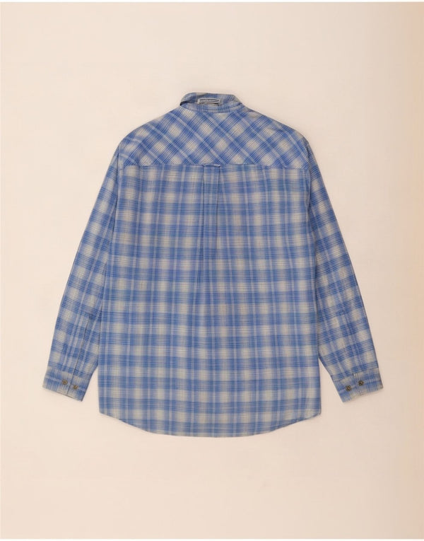 Camicia da uomo Marlboro Classics a quadri blu grandi