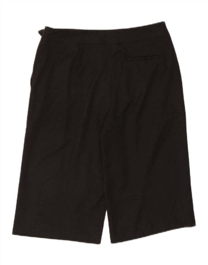 IZOD Womens Stretch Bermuda Shorts US 10 Large W32 Black Polyester Vintage Izod and Second-Hand Izod from Messina Hembry 