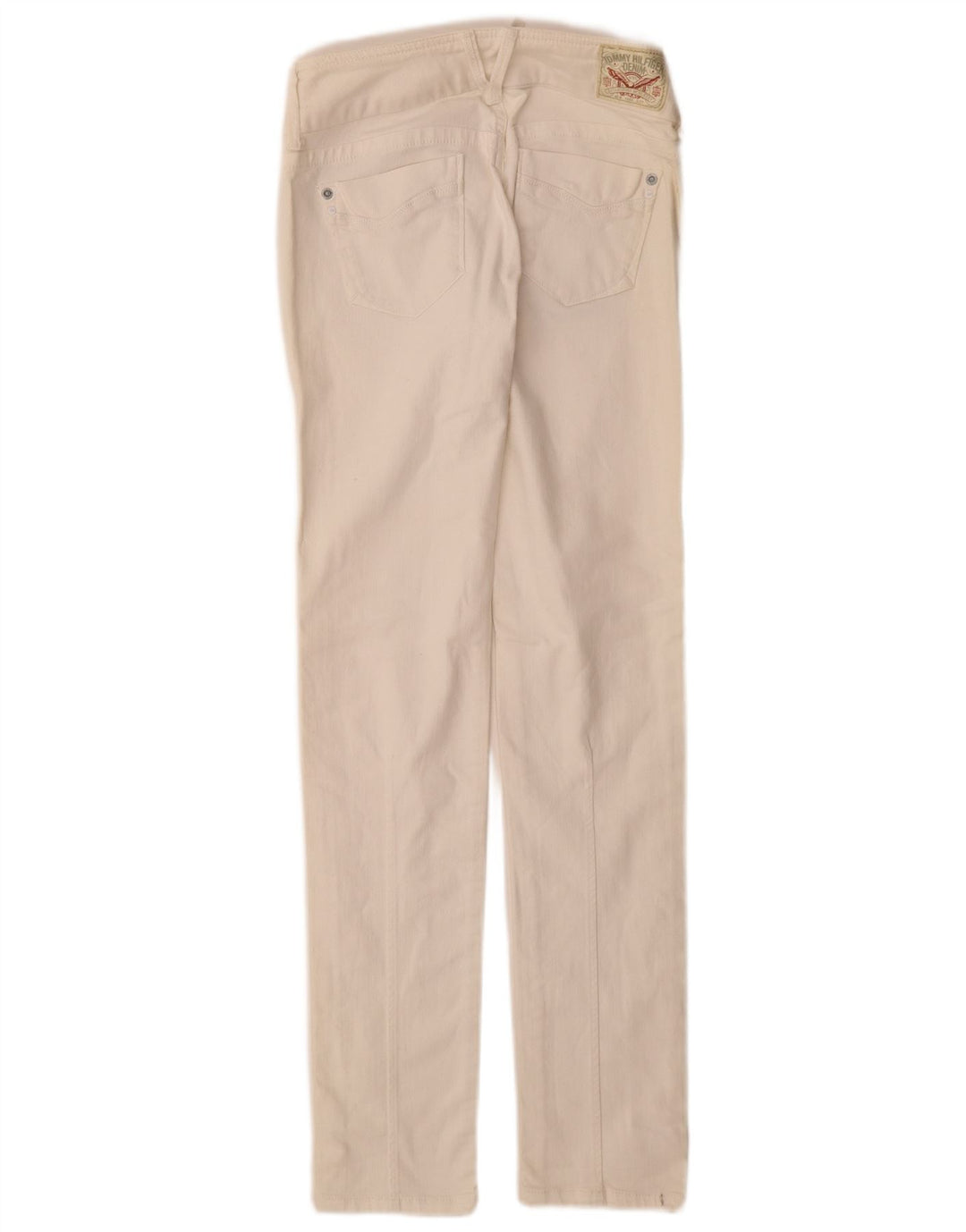 Jeans slim da donna Tommy Hilfiger W25 L32 cotone bianco