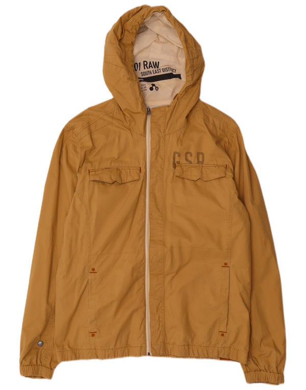 Giubbotto bomber con cappuccio grafico da uomo G-Star UK 42 XL Cotone beige