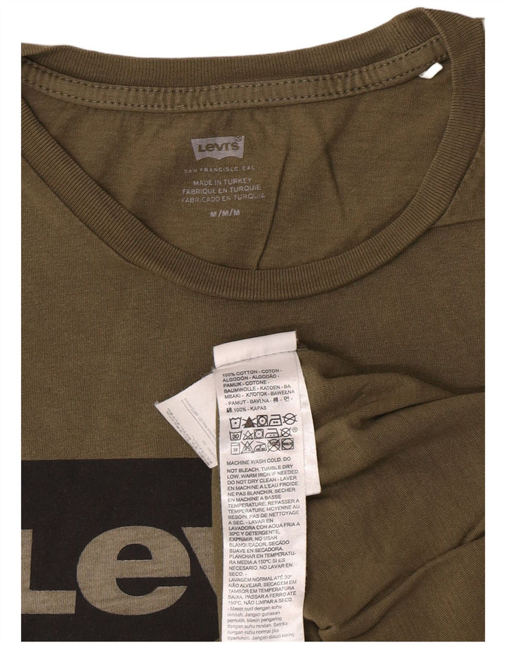 T-shirt grafica da uomo Levi's Top in cotone kaki medio