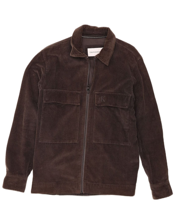 Giacca in velluto a coste da uomo Calvin Klein Jeans UK 38 Marrone medio