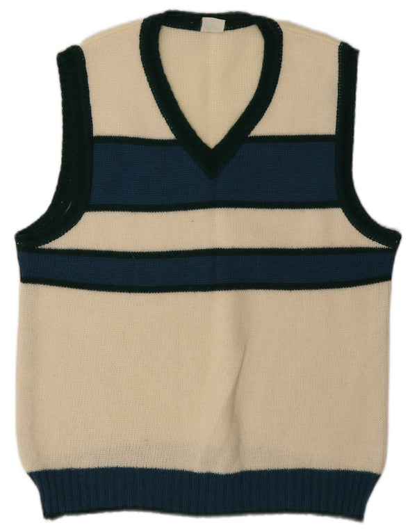 Canotta vintage da donna IT 48 XL Colorblock bianco