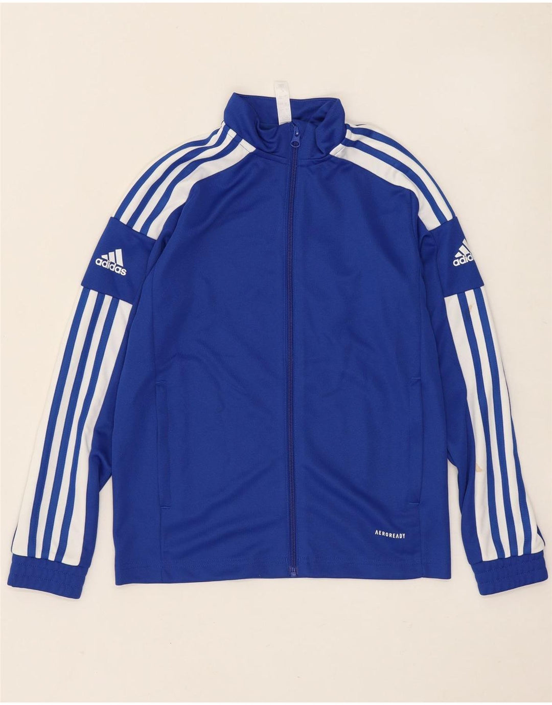 Giacca da tuta Adidas Aeroready da ragazzo 11-12 anni in poliestere blu