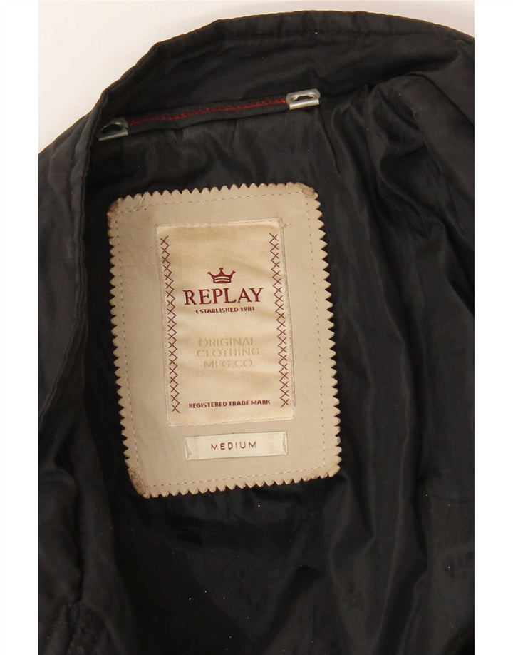 Giacca da motociclista corta da donna Replay UK 12 media nera