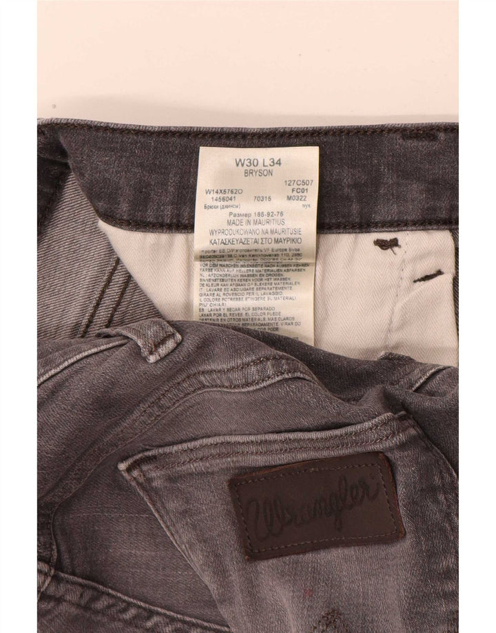 Jeans slim da donna Wrangler W30 L31 cotone grigio