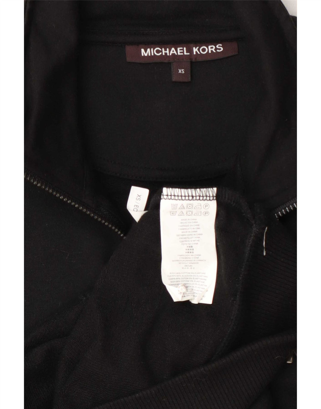 Giacca da tuta da uomo Michael Kors XS in cotone nero