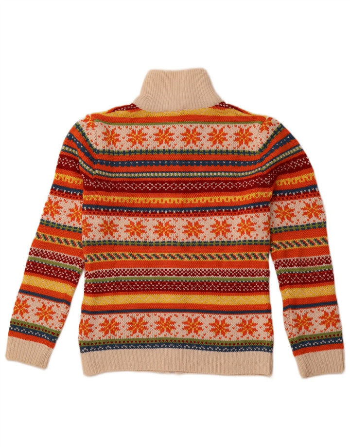 Maglione cardigan da donna TCM UK 10/12 Lana Fair Isle multicolore media