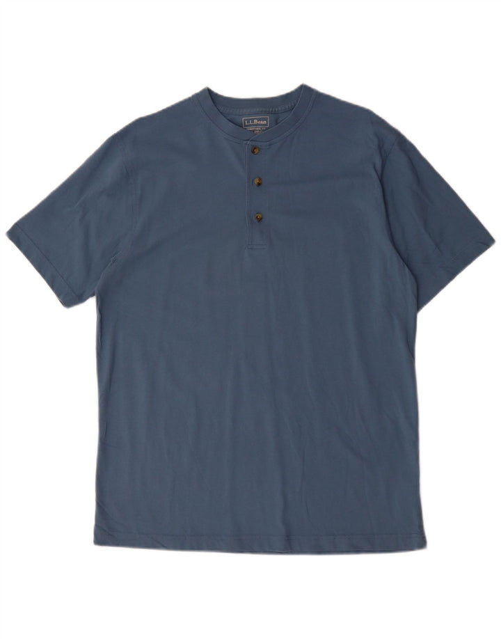 L.L.BEAN T-shirt da uomo dal taglio tradizionale, top in cotone blu medio