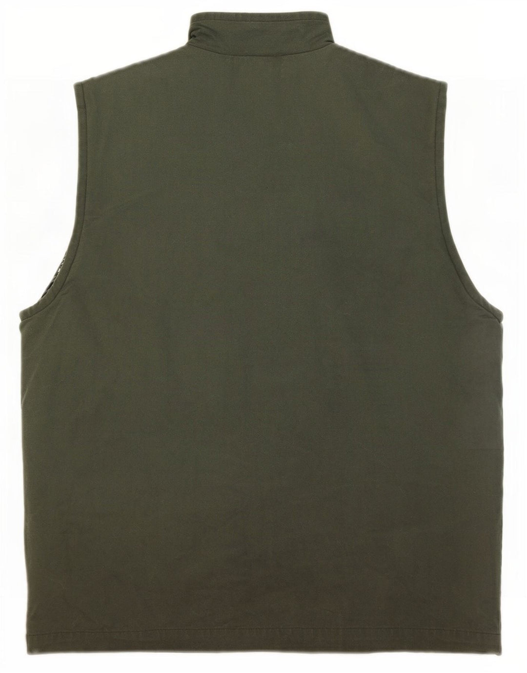 Gilet utility da uomo vintage UK 38 cotone kaki medio