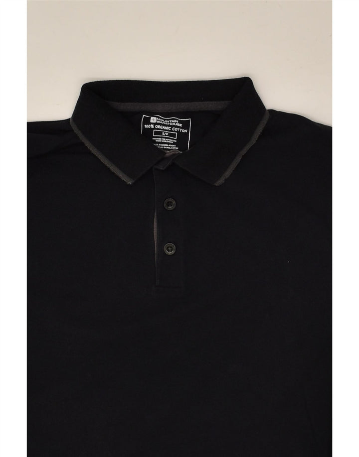 MOUNTAIN WAREHOUSE Polo da uomo piccola in cotone nero