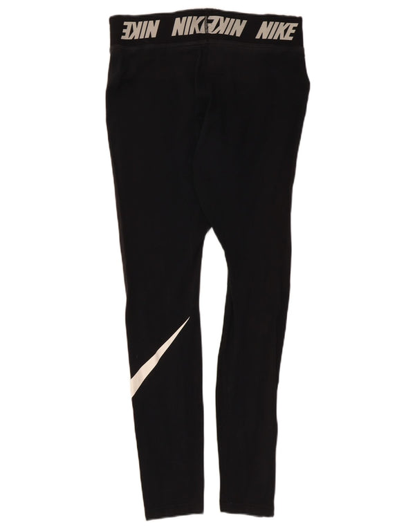 Leggings grafici da donna Nike UK 12 cotone medio nero