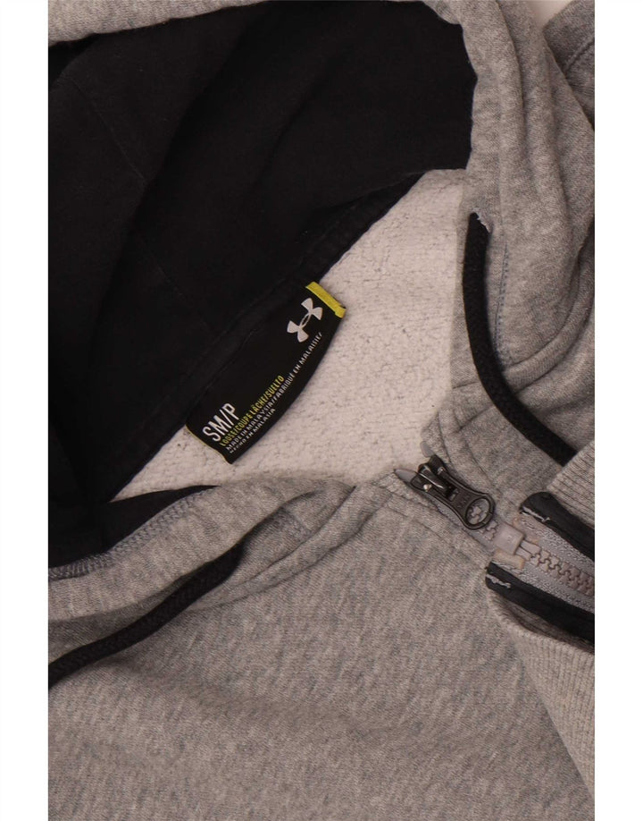 Maglione con cappuccio e zip da uomo Under Armour piccolo grigio screziato