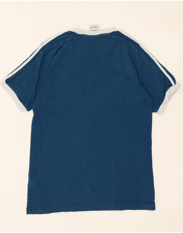 T-shirt da uomo ADIDAS Top Small in cotone blu navy
