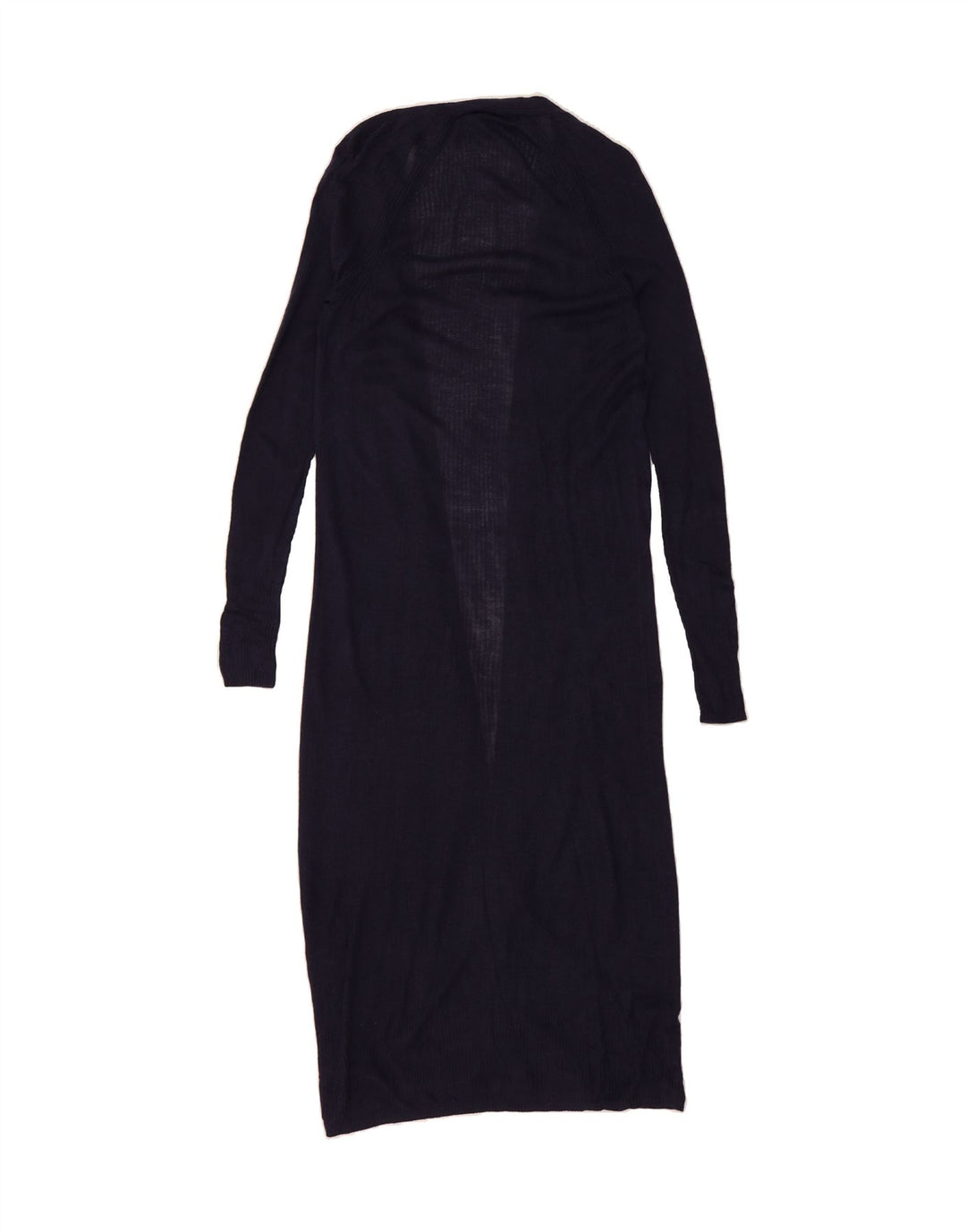 MOSSIMO Womens Longline Cardigan Sweater UK 12 Medium Navy Blue Acrylic Vintage Mossimo and Second-Hand Mossimo from Messina Hembry 