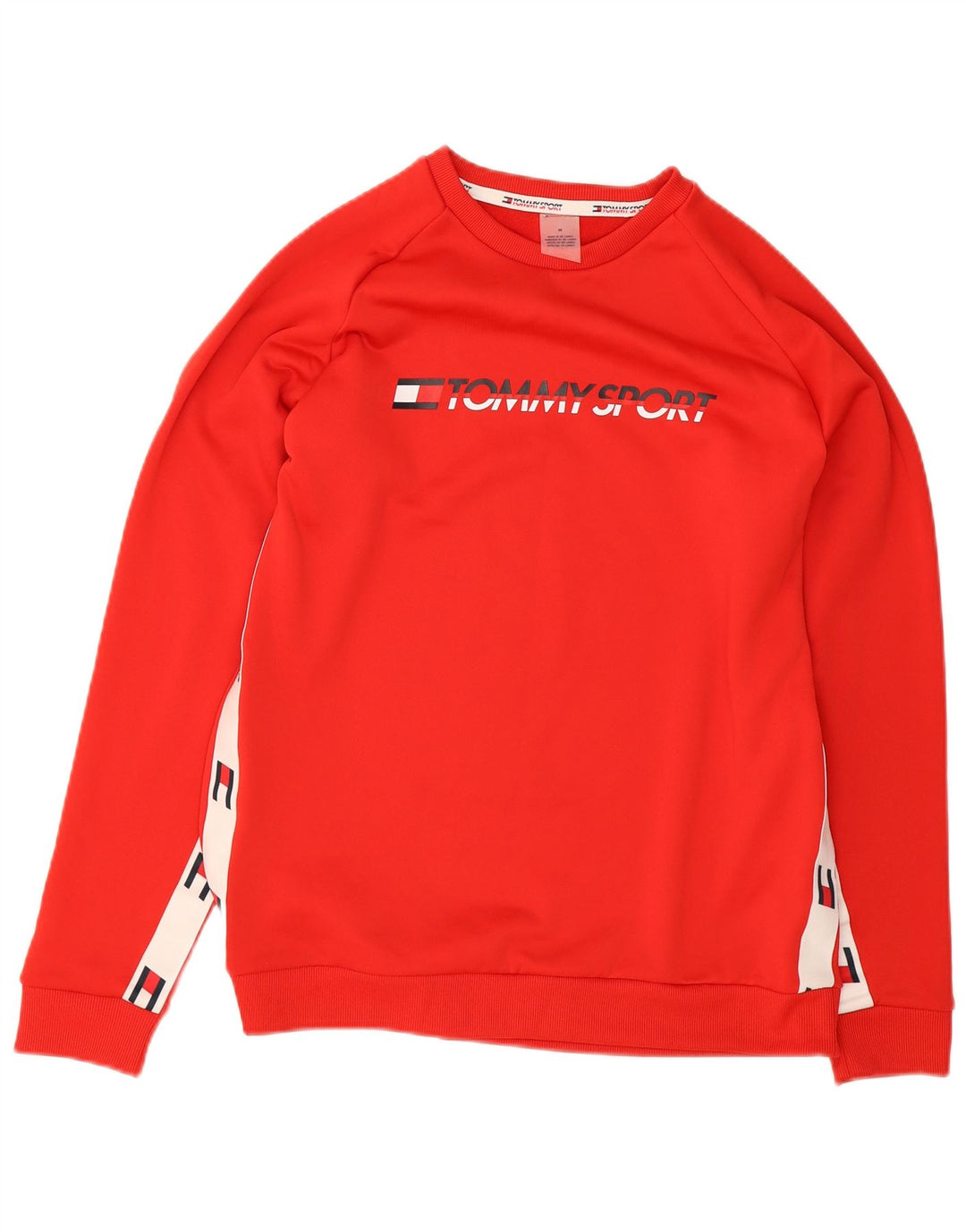 Felpa grafica da uomo Tommy Hilfiger Maglione color block rosso medio
