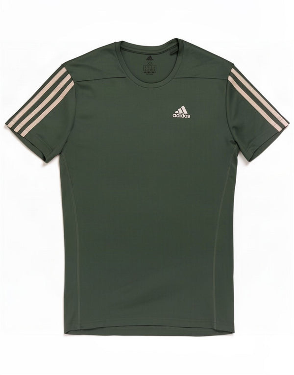 Adidas Mens Aeroready T-Shirt Top XS Green Polyester