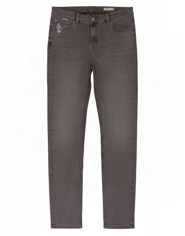 Marks & Spencer Donna The Lily Slim Jeans UK 14 Large W32 L29 Cotone grigio