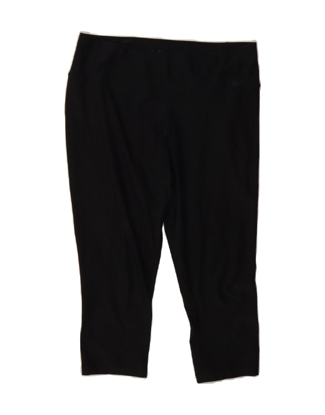 NIKE Womens Dri Fit Capri Leggings UK 14 Large  Black Polyester Vintage Nike and Second-Hand Nike from Messina Hembry 
