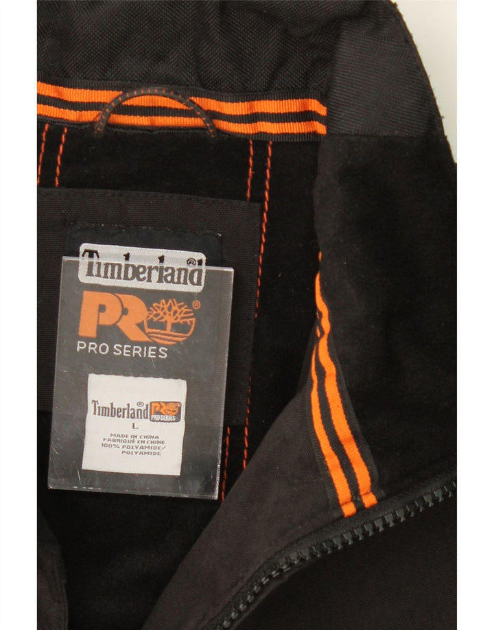 TIMBERLAND Mens Windbreaker Jacket UK 40 Large Black Polyamide Vintage Timberland and Second-Hand Timberland from Messina Hembry 