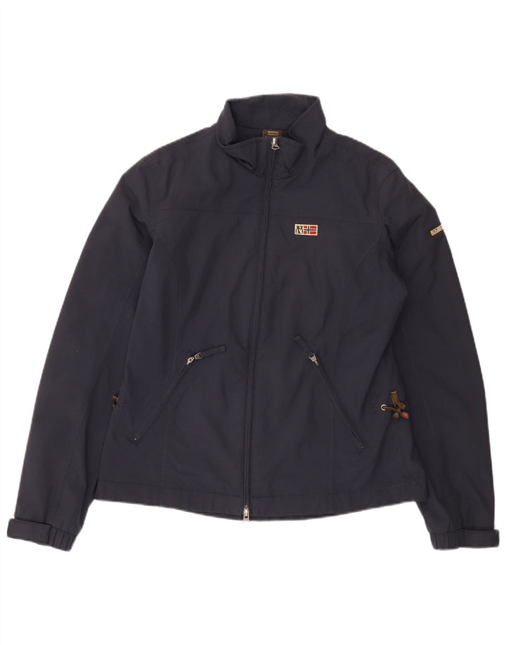 Giacca antipioggia da donna Napapijri UK 12 media blu navy in poliammide