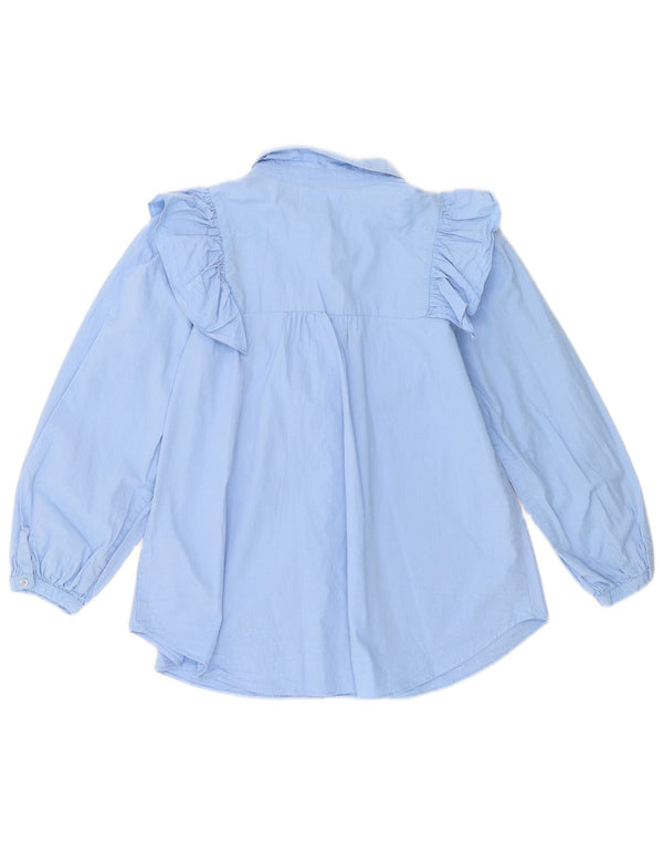 Blusa Zara per ragazze con volant sul davanti 13-14 anni Blu